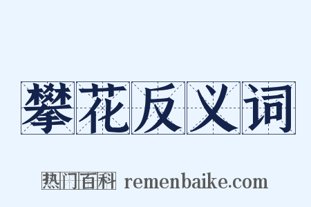 攀花反义词是什么意思的图片
